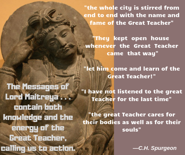 Charles Spurgeon Uncensored The Great Teacher = Lord Maitreya