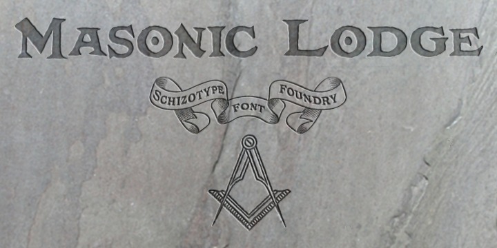 Masonic lodge font