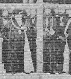 Close-up of Freemasons Laying Foundation Stone For Metropolitan Tabernacle.