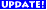 blue image with white letters that says update